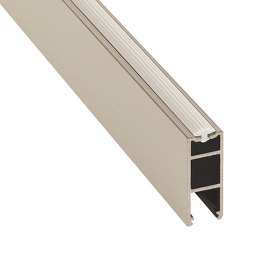 Картинка Duslar Штанга прямоугольная POLA с подсветкой без светодиодной ленты для одежды, длина 3000 мм, шампань