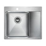 Превью картинка Металлическая мойка Paulmark KRONER 59F PM225951-BSL Брашированная сталь #1