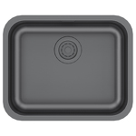 Превью картинка Металлическая мойка Paulmark VELLO 53 UNI VE53-GM Вороненая сталь GM #2