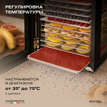 Превью картинка Сушилка для овощей и фруктов Дегидратор Meyvel MDH20-1S2 (Black) #32