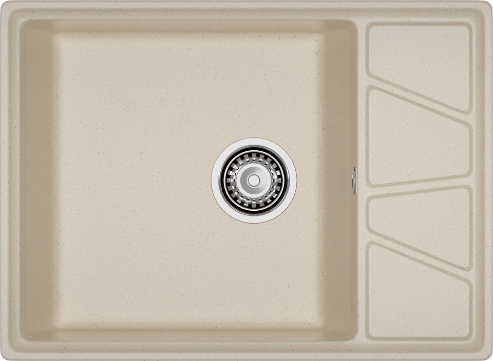 Фото Мраморная мойка GranFest VERTEX 680L Кашемир