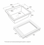 Превью картинка Кварцевая мойка Paulmark KANTE 60 PM106052-GR Серый GR #5