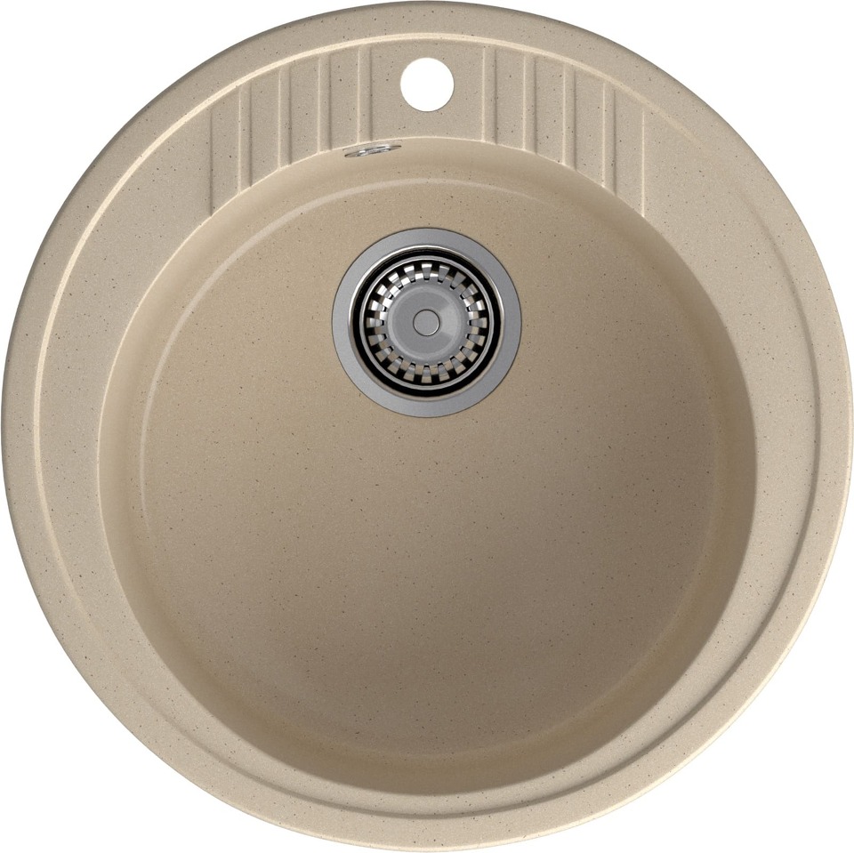 Фото Мраморная мойка GranFest RONDO 520 Кашемир