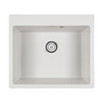 Превью картинка Кварцевая мойка Paulmark KANTE 60 PM106052-WH Белый матовый WH #1