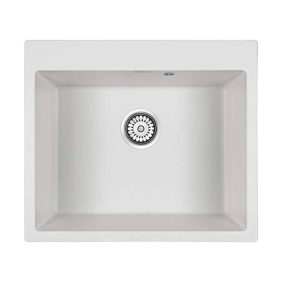 Фото Кварцевая мойка Paulmark KANTE 60 PM106052-WH Белый матовый WH