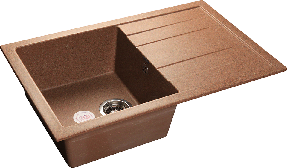 Фото Мраморная мойка GranFest QUADRO 780L Терракот