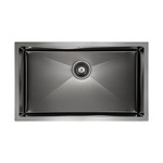 Превью картинка Металлическая мойка Paulmark NEXT 74 UNI PM217444-GM Вороненая сталь GM #1