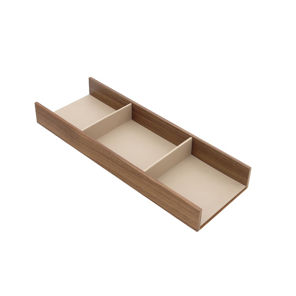 Фото Duslar Органайзер FOUNDATION WOOD для галстуков и ремней, орех/бежевый