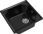 Превью картинка Мраморная мойка GranFest UNIQUE 500 Черный #2