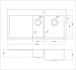 Превью картинка Металлическая мойка EMAR OL-FTR201R #3