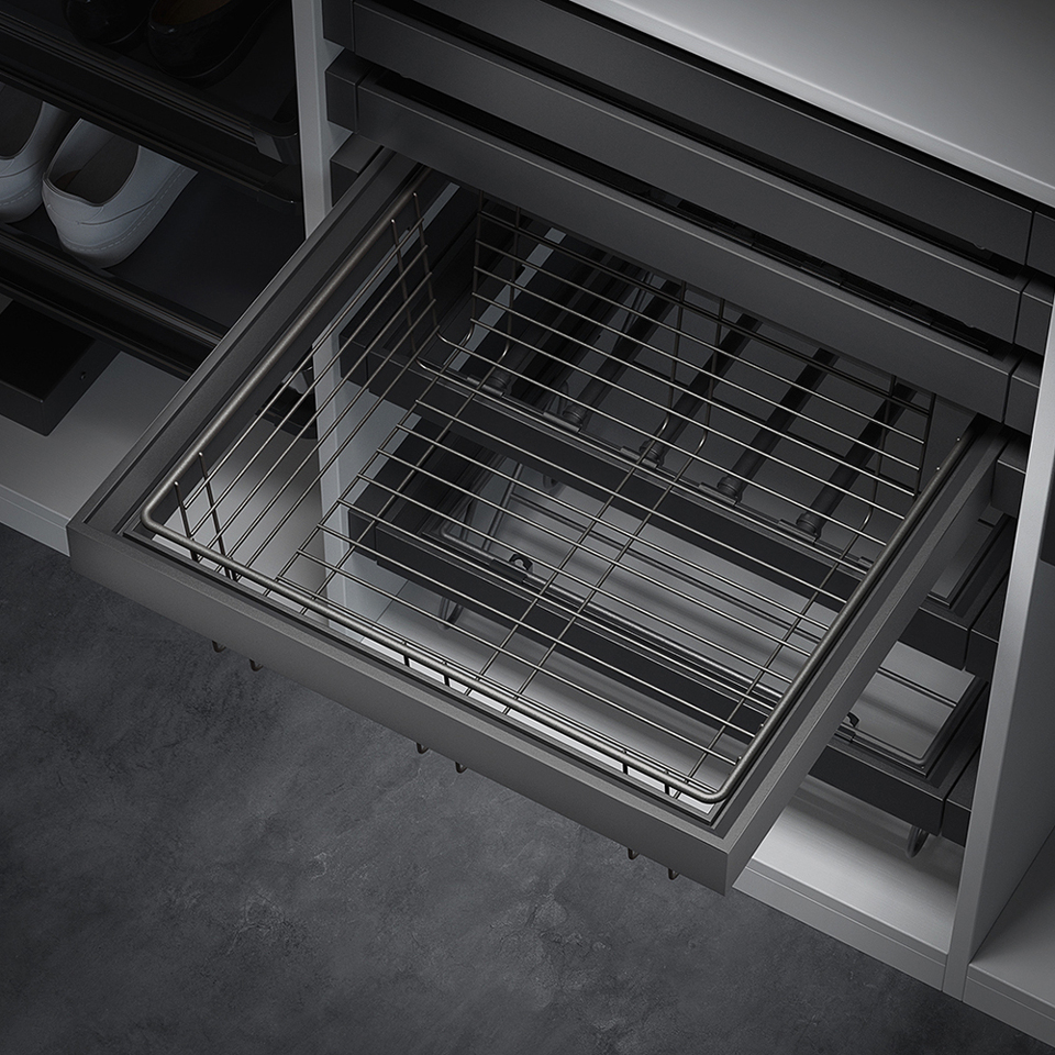 Фото Duslar Выдвижная корзина DORA ULTRA, ширина 562-568 мм, антрацит