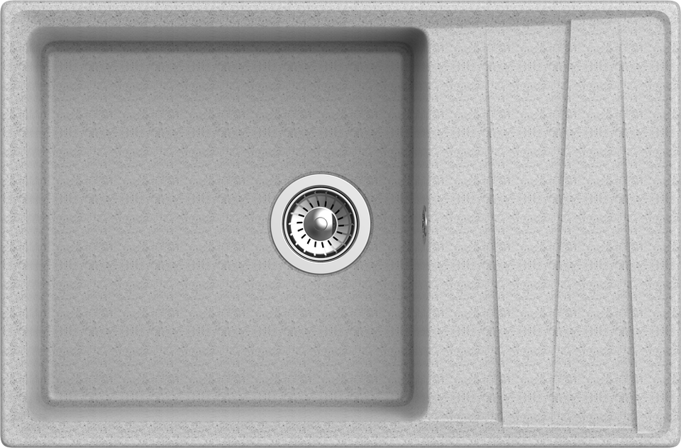 Фото Мраморная мойка GranFest LEVEL 760L Серый