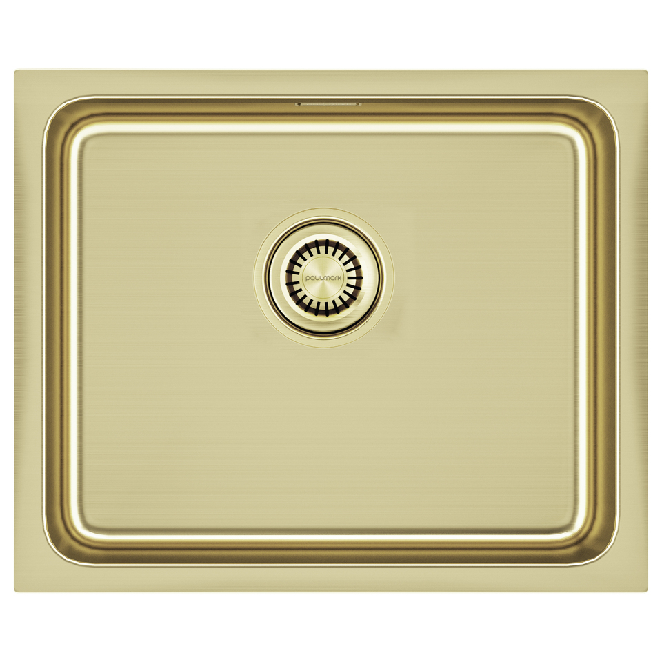 Фото Металлическая мойка Paulmark VISTA 54 UNI PM305444-LG Светлое золото