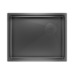 Превью картинка Металлическая мойка Paulmark NEXT-SKEW 54 UNI PM885444-GM Вороненая сталь GM #2