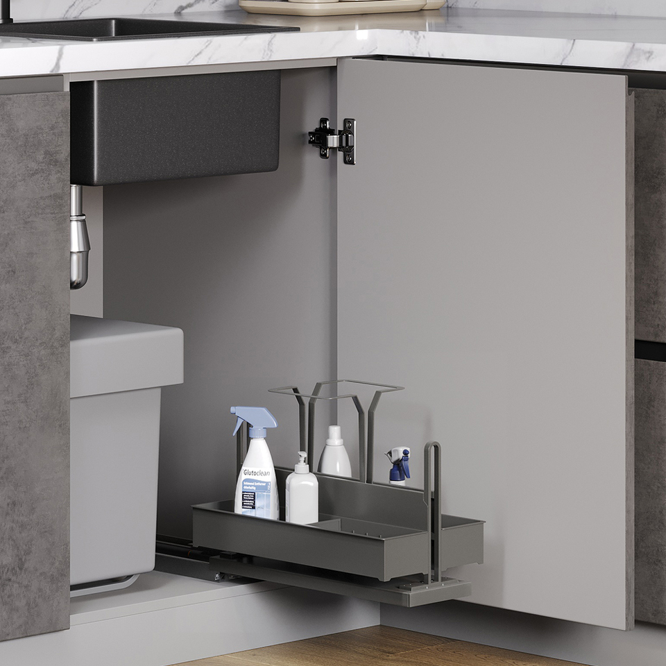 Фото Duslar Система TIDY, распашной фасад от 300 мм, антрацит