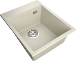 Превью картинка Гранитная мойка Rivelato TESORO 405 1-чаш 400*510 beige scuro #2