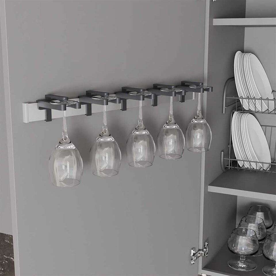 Фото Duslar Держатель MARTIN для 5 бокалов, алюминий/антрацит 