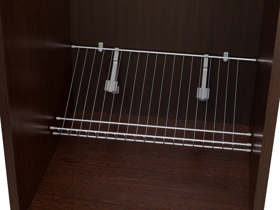 Фото Duslar Сетчатая полка AGATA для обуви, ширина 3000 мм, глубина 300 мм, серый