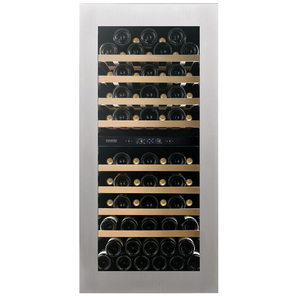 Фото Шкаф винный встраиваемый Винный холодильник (шкаф) компрессорный Dunavox DVH-70.185DSS.TO
