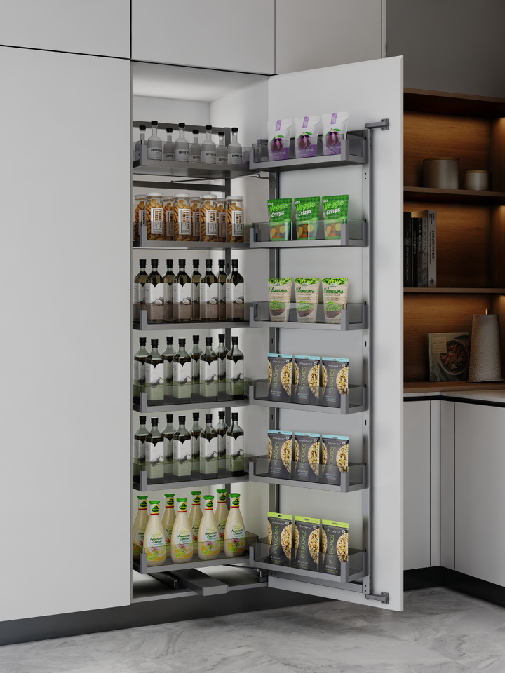 Фото Duslar Система MATRIX, распашной фасад 600 мм, высота 1820 мм, антрацит