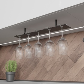 Картинка Duslar Держатель AIR для бокалов, длина 540 мм, черный