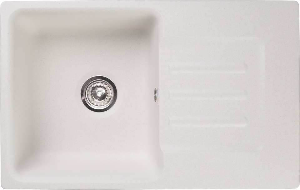 Фото Мраморная мойка GranFest GF-SMART 680L Белый