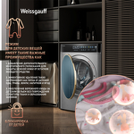 Превью картинка Стиральная машина с фронтальной загрузкой Weissgauff WMD 58411 Direct Drive Inverter Premium Steam Steel #13