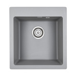 Превью картинка Кварцевая мойка Paulmark KANTE 45 PM104651-GRM Серый металлик #1