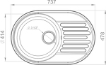Превью картинка Кварцевая мойка GranFest GF-QUARZ 18 Терракот #3