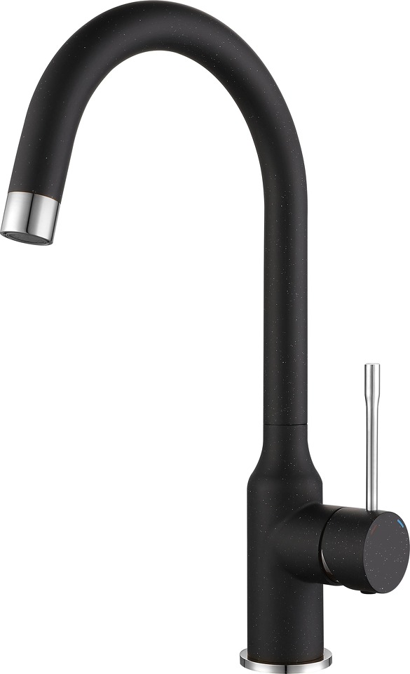 Фото Смеситель для кухни Rivelato Garda U-обр. D-35мм nero/cromo