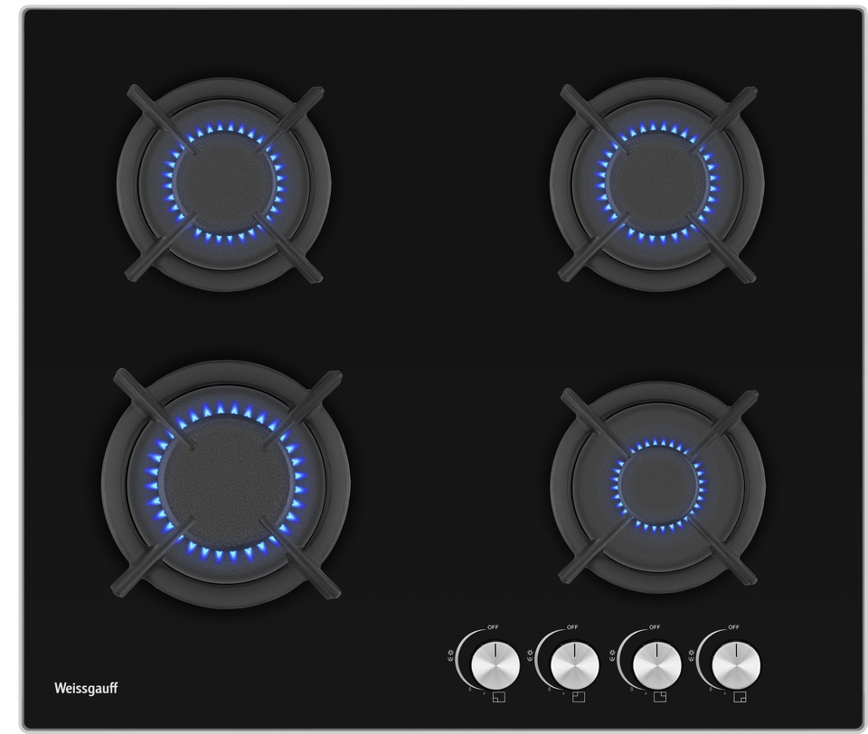 Фото Газовая варочная панель Weissgauff HG 640 BG