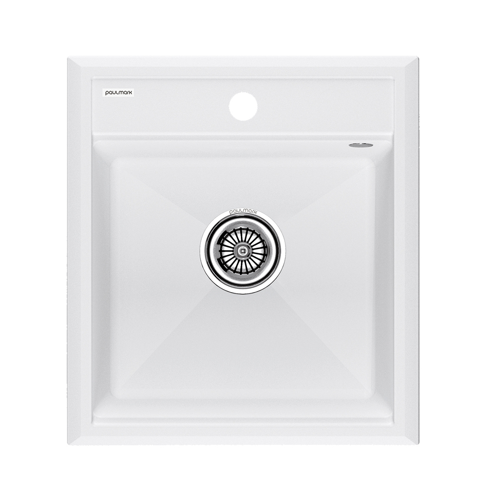 Фото Кварцевая мойка Paulmark STEPIA 45 PM114651-WH Белый матовый WH