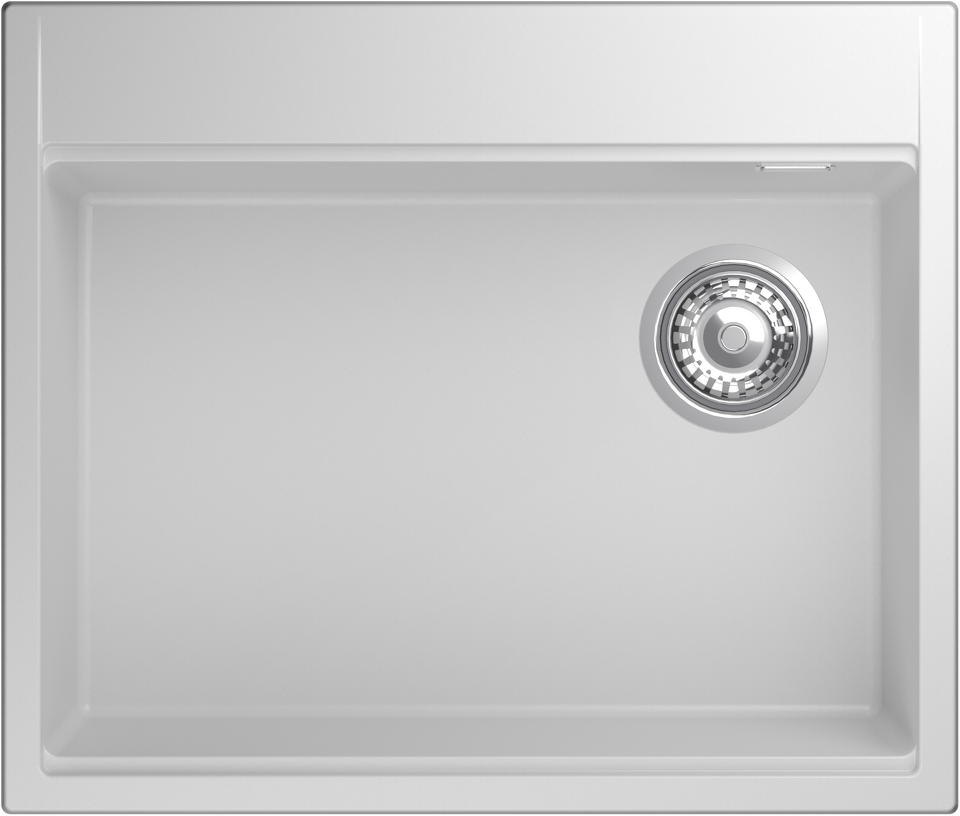 Фото Гранитная мойка Rivelato TESORO 605-R 1-чаш 600*510 brina