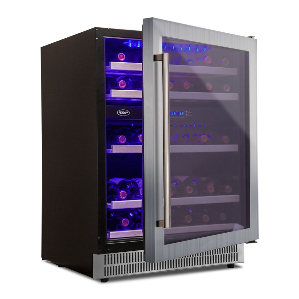 Фото Шкаф винный встраиваемый Cold Vine Винный холодильник (шкаф) компрессорный COLD VINE С44-КSТ2