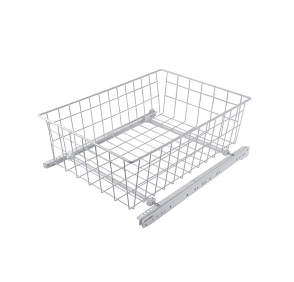 Фото Duslar Выдвижная сетчатая корзина CITY, ширина 364-424 мм, серый 