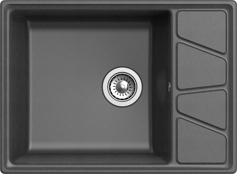 Фото Мраморная мойка GranFest VERTEX 680L Графит
