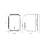 Превью картинка Холодильник для косметики Meyvel MB-04HC2W #16