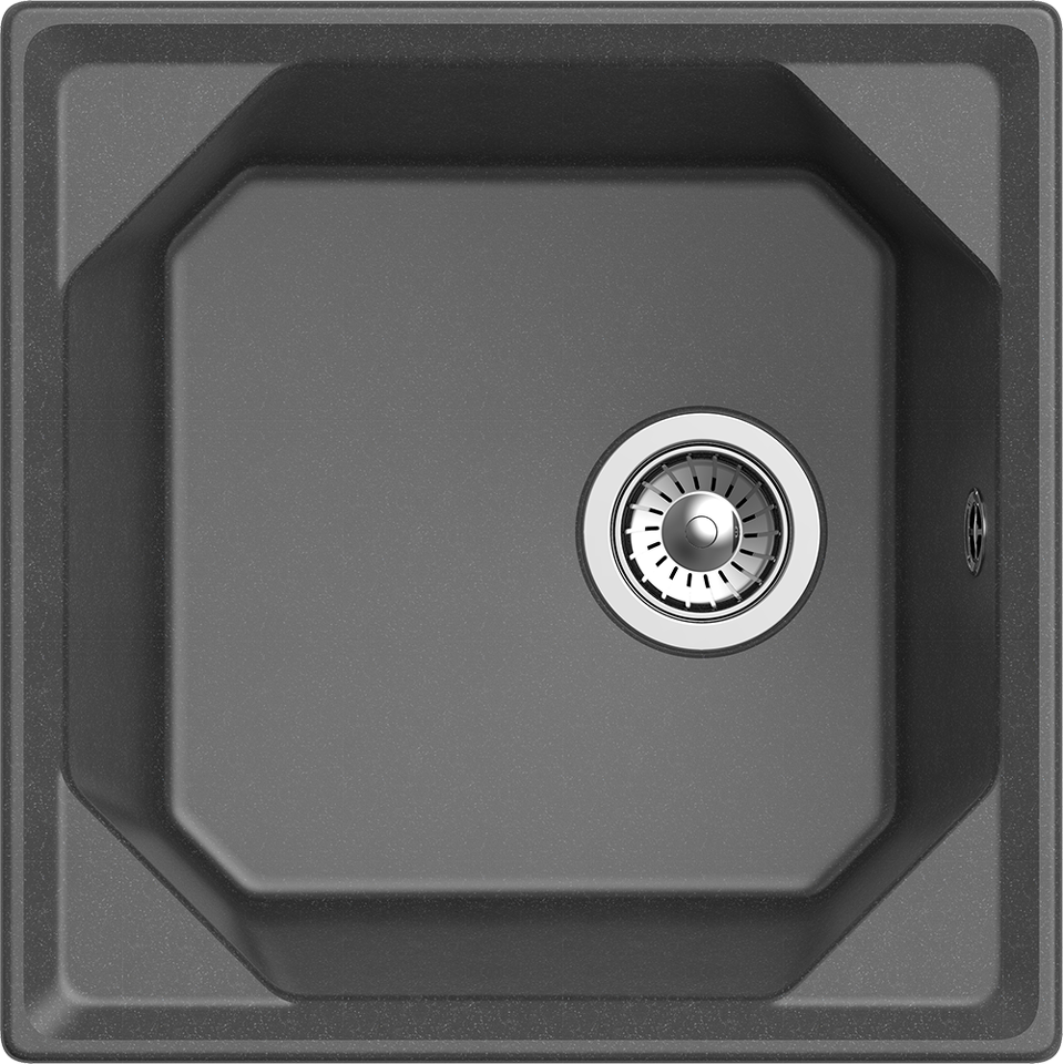 Фото Мраморная мойка GranFest UNIQUE 500 Графит