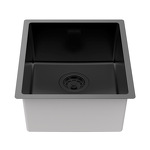 Превью картинка Металлическая мойка Paulmark LASSAN 38 UNI LA38-MBN Матовый черный #3