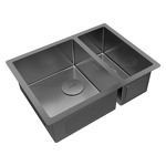 Превью картинка Металлическая мойка Paulmark NEXT 58/2S UNI PM225844-GM Вороненая сталь GM #3