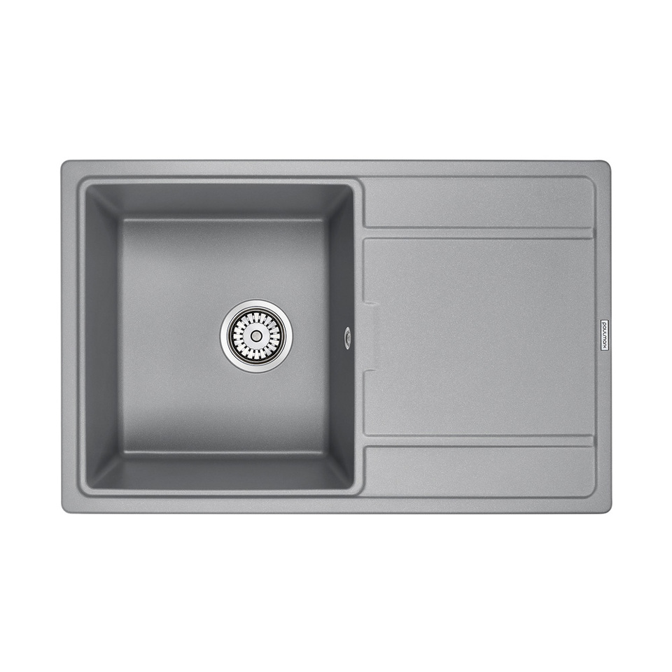 Фото Кварцевая мойка Paulmark FLUGEN 50-780 PM217850-GRM Серый металлик