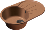 Превью картинка Мраморная мойка GranFest RONDO 750L Терракот #1