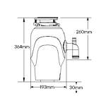 Превью картинка Измельчитель пищевых отходов Paulmark FISSION 1000 F-1000 Белый #9