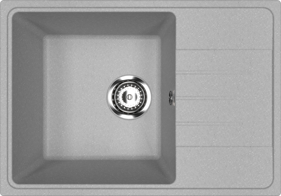 Фото Гранитная мойка Weissgauff WG 60003 Classic Light Grey