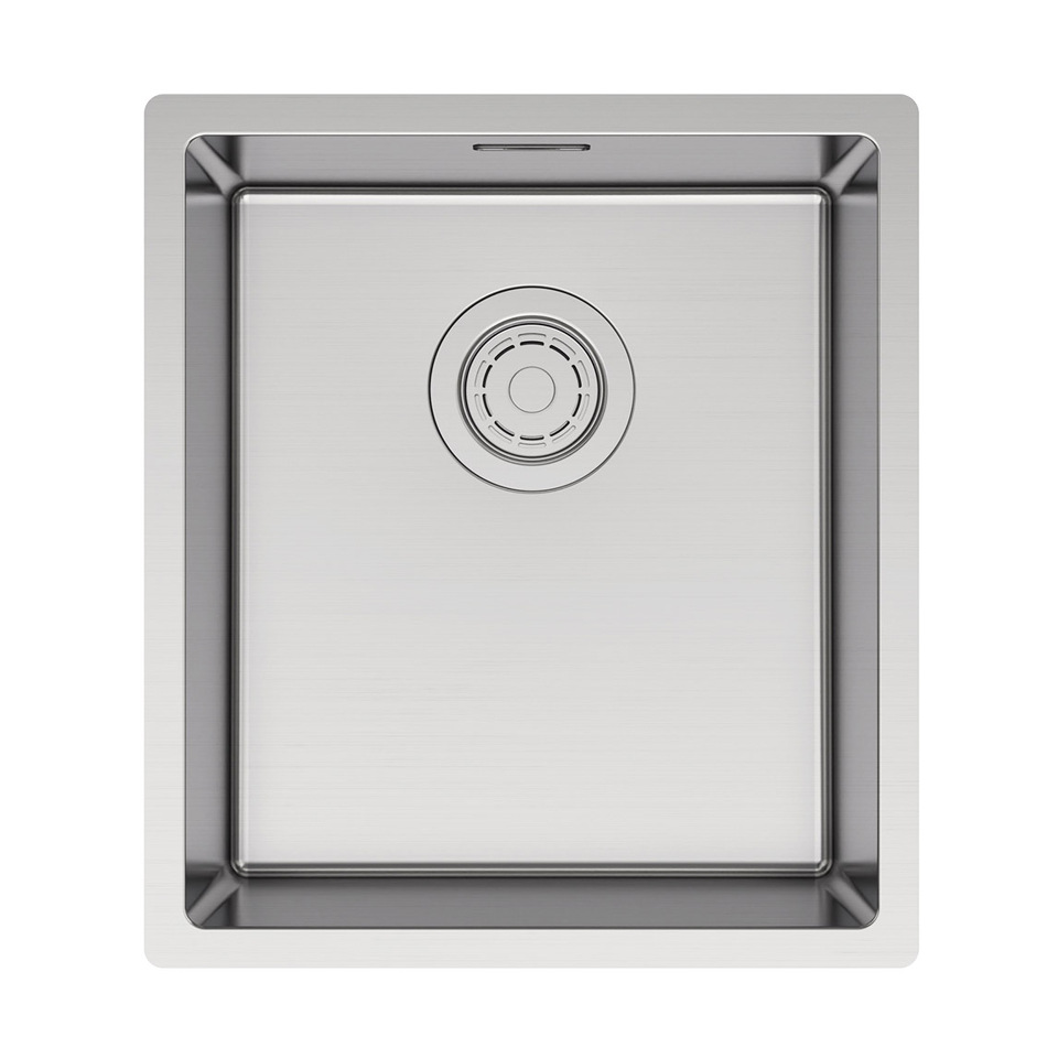 Фото Гранитная мойка Paulmark YUNI 39 UNI YU39-BS Брашированная сталь