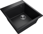 Превью картинка Гранитная мойка Rivelato TESORO 455-R 1-чаш 450*510 nero #2