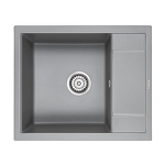 Превью картинка Кварцевая мойка Paulmark FLUGEN 50-600 PM216050-GRM Серый металлик #2