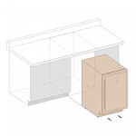 Превью картинка Шкаф винный встраиваемый Винный холодильник (шкаф) компрессорный Dunavox DAUF-39.121DB #2