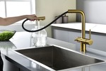 Превью картинка Смеситель для кухни Paulmark SERPENTINE Se213222-BG Брашированное золото BG #10