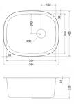 Превью картинка Кварцевая мойка EMAR EMQ-1560.P Агат #4